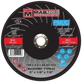 PMUC - Cutting Disc 125 x 3.2 x 22mm WA30P