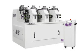 NS MLW-100-3Z Triple Head  Wet Tube Polishing Machine 3 ph