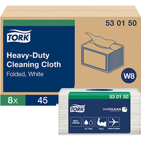 Tork Heavy Duty White Fabric Cleaning Cloths (45 pk)