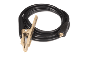 TIG Brush black lead with brass earth clamp - 3m