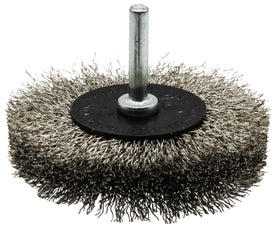 Wire Brush Mounted 80 x 15 x 6mm Stainless Steel